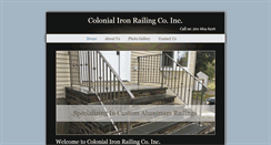 Desktop Screenshot of colonialironrailing.com