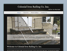 Tablet Screenshot of colonialironrailing.com